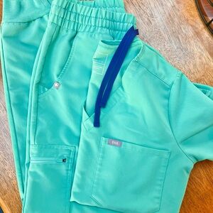 Figs set in Surgical Green